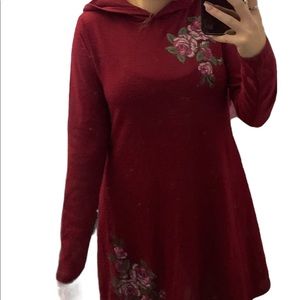 No Comment Long Sleeve Hoodie Dress